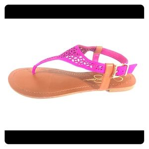 Jessica Simpson Purple Leather Sandals Never Worn